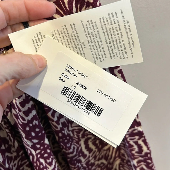 ba&sh Lenny  Hi-Lo Maxi Skirt NWT - Picture 9 of 12